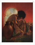 Third Voyage of Sinbad Illustration by Maxfield Parrish