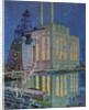 Illustration of Gould Street Gas and Electric Power Station by Robert McGill Mackall