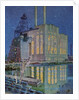 Illustration of Gould Street Gas and Electric Power Station by Robert McGill Mackall