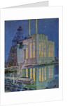 Illustration of Gould Street Gas and Electric Power Station by Robert McGill Mackall