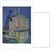 Illustration of Gould Street Gas and Electric Power Station by Robert McGill Mackall