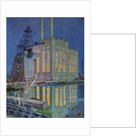 Illustration of Gould Street Gas and Electric Power Station by Robert McGill Mackall