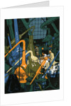 Illustration of Men in Chemistry Lab by Anonymous