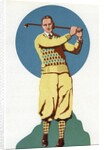 Illustration of Man Golfing by Anonymous