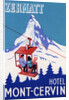 Zermatt Hotel Mont-Cervin Luggage Label by Anonymous