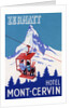 Zermatt Hotel Mont-Cervin Luggage Label by Anonymous