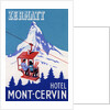 Zermatt Hotel Mont-Cervin Luggage Label by Anonymous