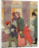 Illustration by Victorian-Era Family Carrying Packages by Anonymous