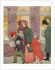 Illustration by Victorian-Era Family Carrying Packages by Anonymous