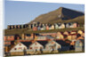 Town of Longyearbyen in Setting Midnight Sun by Anonymous