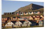 Town of Longyearbyen in Setting Midnight Sun by Anonymous