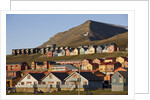 Town of Longyearbyen in Setting Midnight Sun by Anonymous