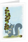 Squirrel Carrying Mound of Acorns by Anonymous
