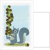 Squirrel Carrying Mound of Acorns by Anonymous