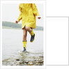 Woman Splashing in Lake by Anonymous