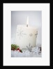 Festive Christmas Candle by Anonymous