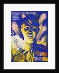 Soviet Poster with World War II Soldier by Anonymous