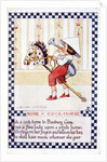 Illustration of "Ride a Cock Horse" Nursery Rhyme by Anonymous