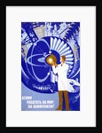 Soviet Poster Celebrating Atom by Anonymous