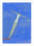 Diver on Springboard by Anonymous