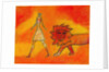 Woman Walking with a Lion by Anonymous