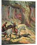 The Hunt in the Odenwald by Peter Hurd