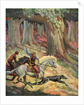 The Hunt in the Odenwald by Peter Hurd