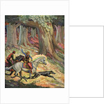 The Hunt in the Odenwald by Peter Hurd