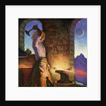 Illustration of Siegfried Forging His Sword by Peter Hurd