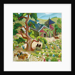 Illustration of Laborers Harvesting Grapes in Napa Valley by C.H. DeWitt