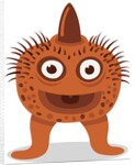 Orange monster by Anonymous