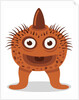 Orange monster by Anonymous