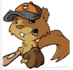Squirrel Baseball Player by Anonymous