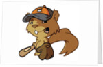 Squirrel Baseball Player by Anonymous