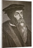 Engraved portrait of John Calvin by Anonymous