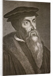 Engraved portrait of John Calvin by Anonymous