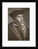 Engraved portrait of John Calvin by Anonymous