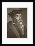 Engraved portrait of John Calvin by Anonymous