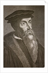 Engraved portrait of John Calvin by Anonymous