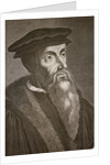 Engraved portrait of John Calvin by Anonymous