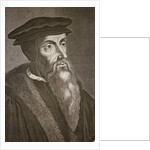 Engraved portrait of John Calvin by Anonymous