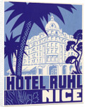 Hotel Ruhl Nice Luggage label by Anonymous