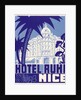 Hotel Ruhl Nice Luggage label by Anonymous