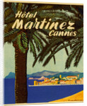 Hotel Martinez Cannes Luggage label by Anonymous