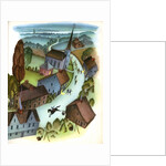 Illustration of the ride of Paul Revere by Janice Holland