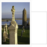 Gravestones at Clonmacnoise monastery by Anonymous