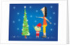 A Mother and Son at the Christmas Tree by Anonymous