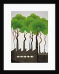 Trees rising from smokestacks by Corbis