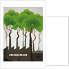 Trees rising from smokestacks by Anonymous
