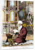 Man reading Koran in Hagia Sofia by Anonymous